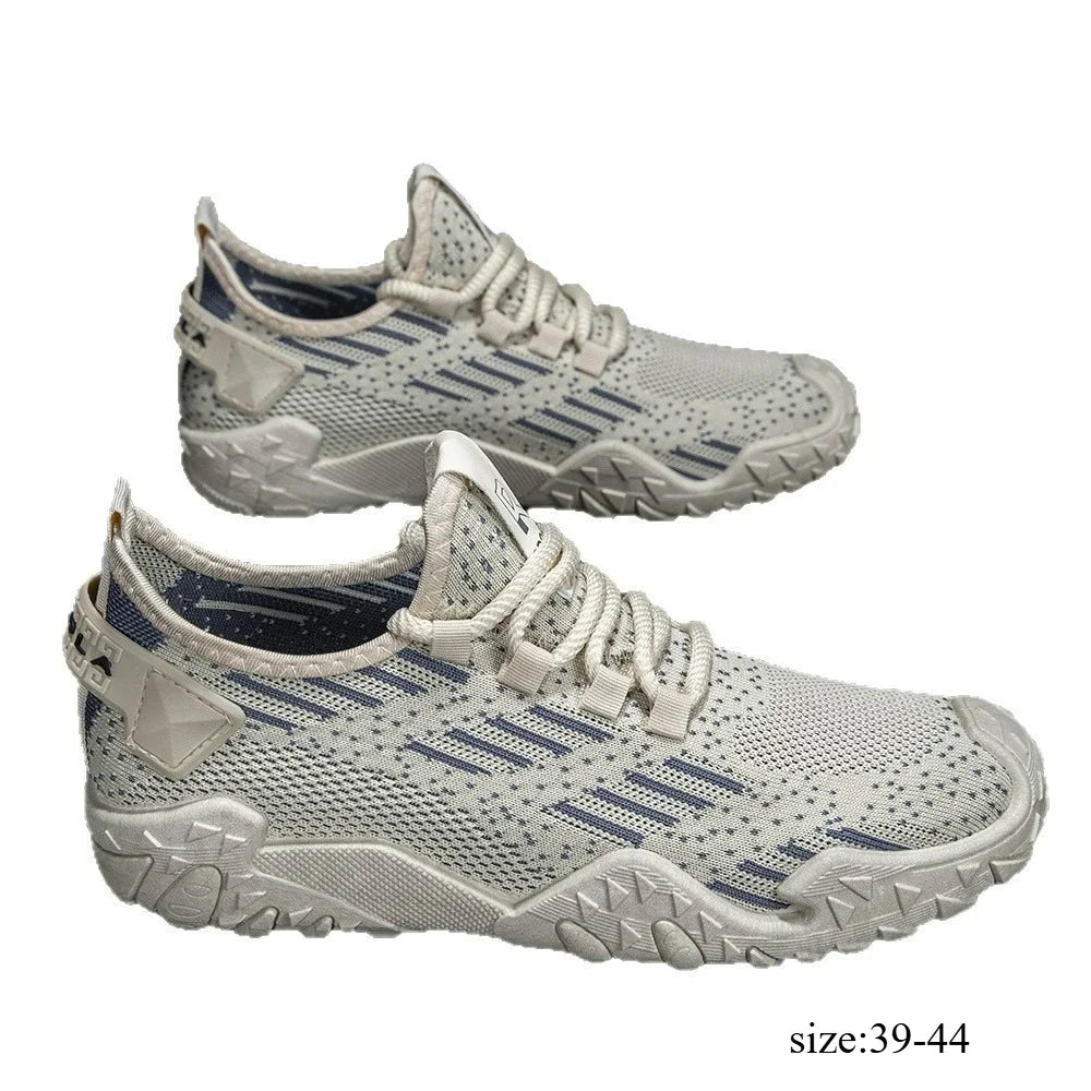 2026 New Men Shoes Breathable Non-slip Hollow Out Outdoor Running Shoes Trendy Sports Casual Sneakers