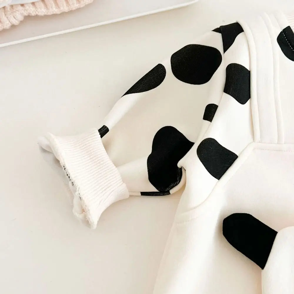 Kids Fashion Long Pants Cow Baby Romper Casual Outfit Infant False Two-pieces Jumpsuit Soft Cotton Newborn Jumpsuit Boy Girl