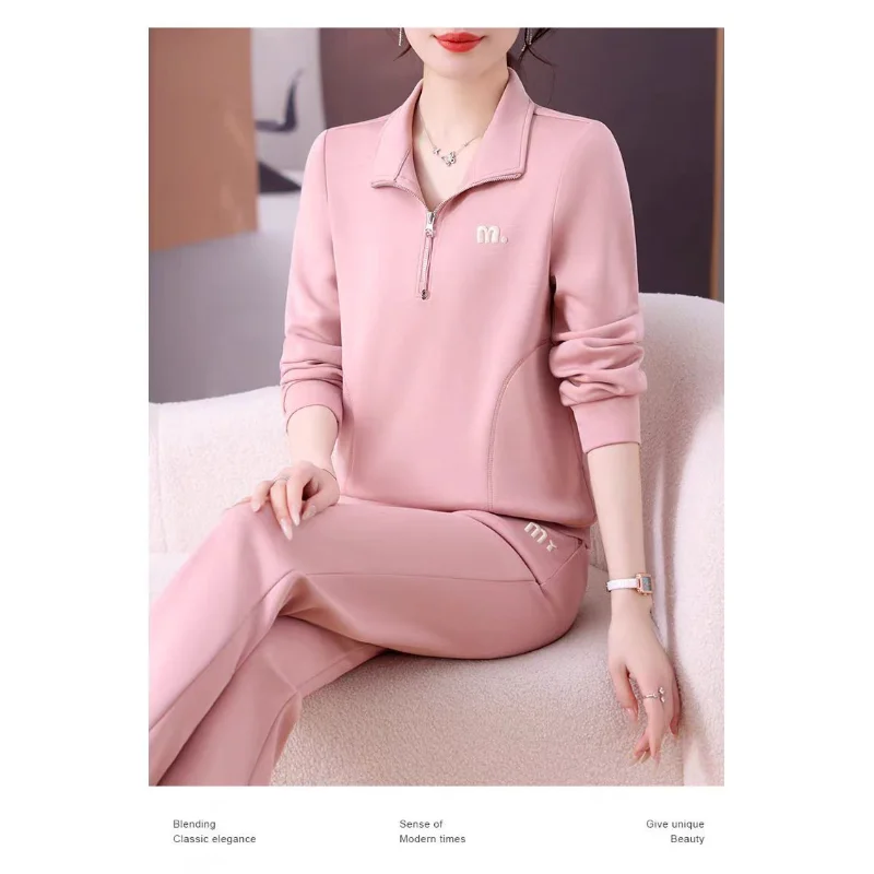 2025 Spring and Autumn New Women's Casual Sports Fashionable Young and Beautiful Two-Piece Set