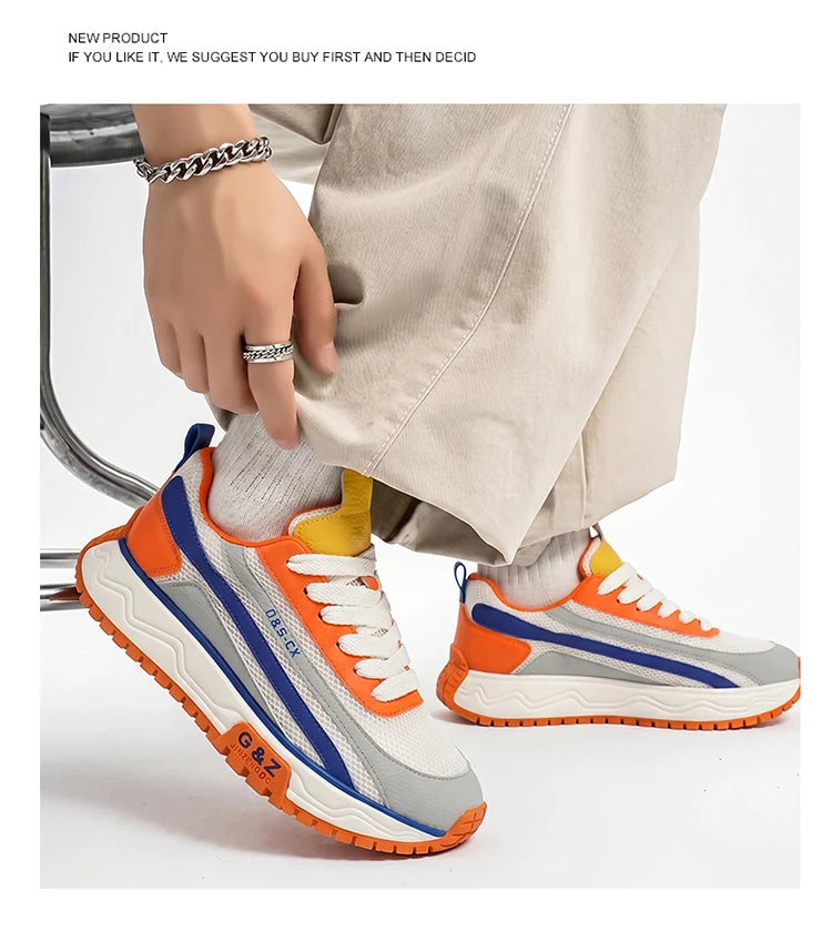Brand Protection 2026 New Men's Lightweight Non-slip Breathable Wear-resistant Running Sports Fashion Versatile Casual Shoes