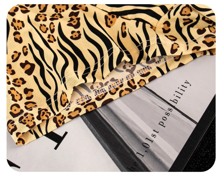 EXILIENS New Leopard 1pcs/3pcs Boxer Men Underwear Hot Underpant Mens Boxers Masculinas BoxerShorts Man Panties Size L-3XL KX735
