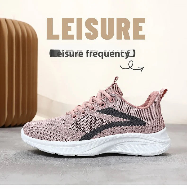Women Casual Sport Shoes Breathable Lightweight Sneakers Outdoor Mesh Black Running Shoes Athletic Jogging Tenis Walking Shoes