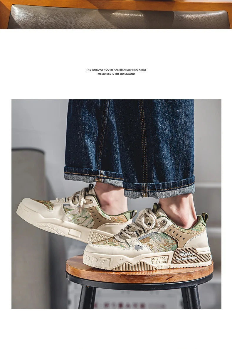 Men's Sneakers Spring Autumn 2024 Outdoor Sport Shoes For Men Fashion Vulcanized Shoe Tenis Para Hombre Men's Flats Shoes Luxury