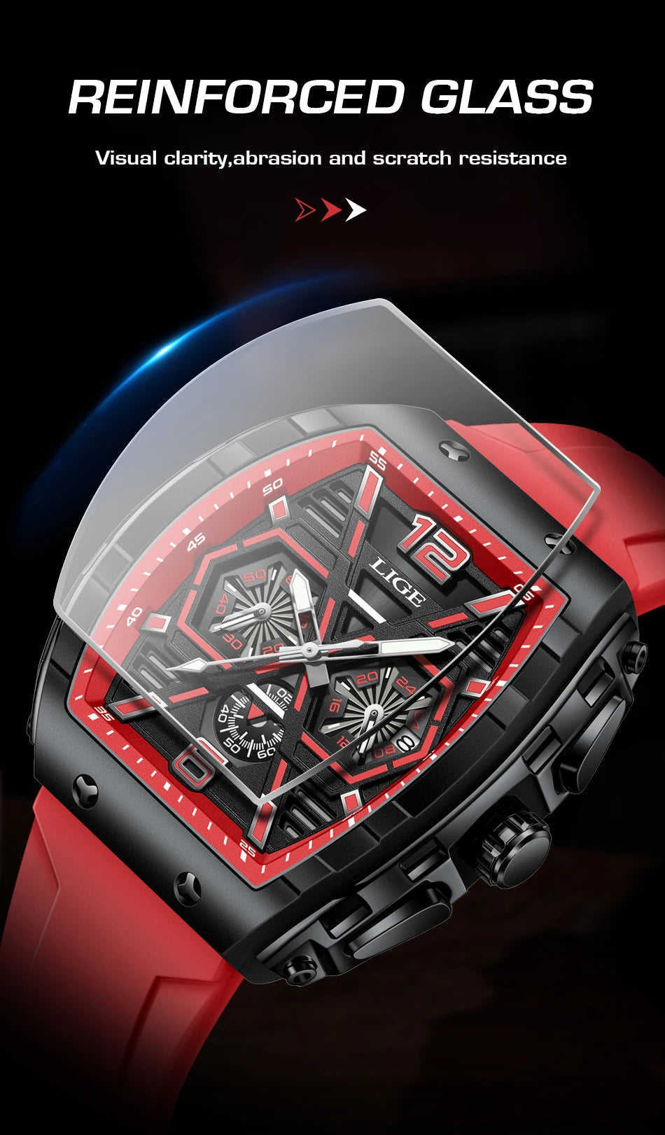 LIGE Top Brand Classic Men's Watches Roman Scale Dial Luxury Wrist Watch for Man Original Quartz Waterproof Luminous Male reloj