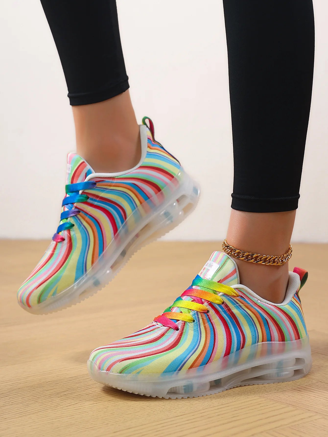 2025 Autumn Fashion Lace Up Women's Colored Low Top Casual Single Shoes Comfortable Versatile Mesh Breathable Non Slip Sneakers