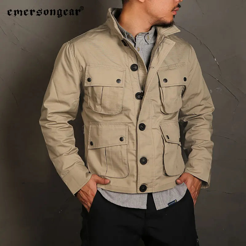 Emersongear Blue Label TCU Thermal Mens Jacket Vintage Outdoor Casual Hiking Hunting Cloth Nylon Camping Urban