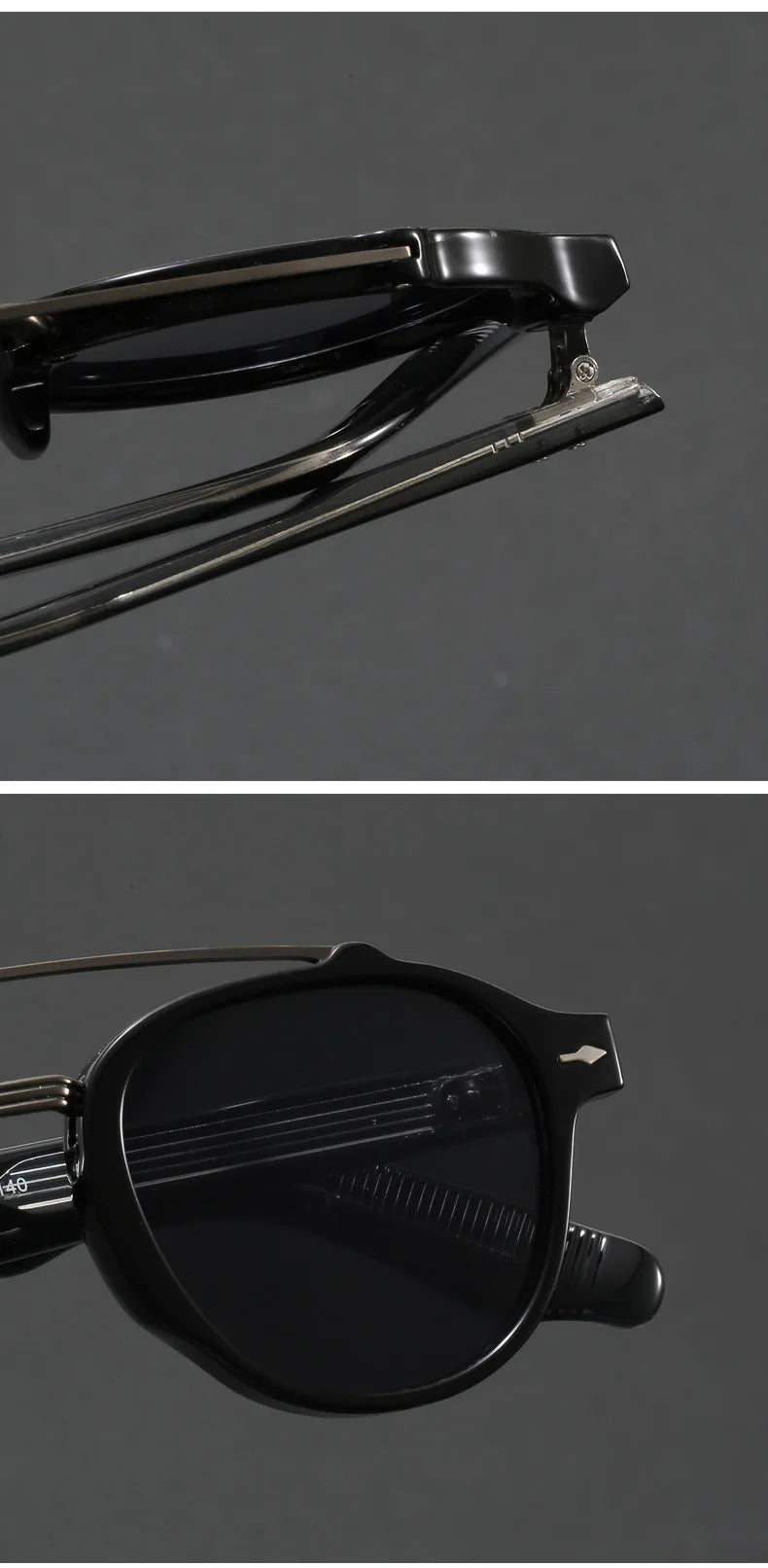 High-end Quality Sunglasses Men Women Korean Style Retro Sun Glasses for Women Thick TR90 Frame Luxury Brand Design Fake Glasses BAZAARHUBO