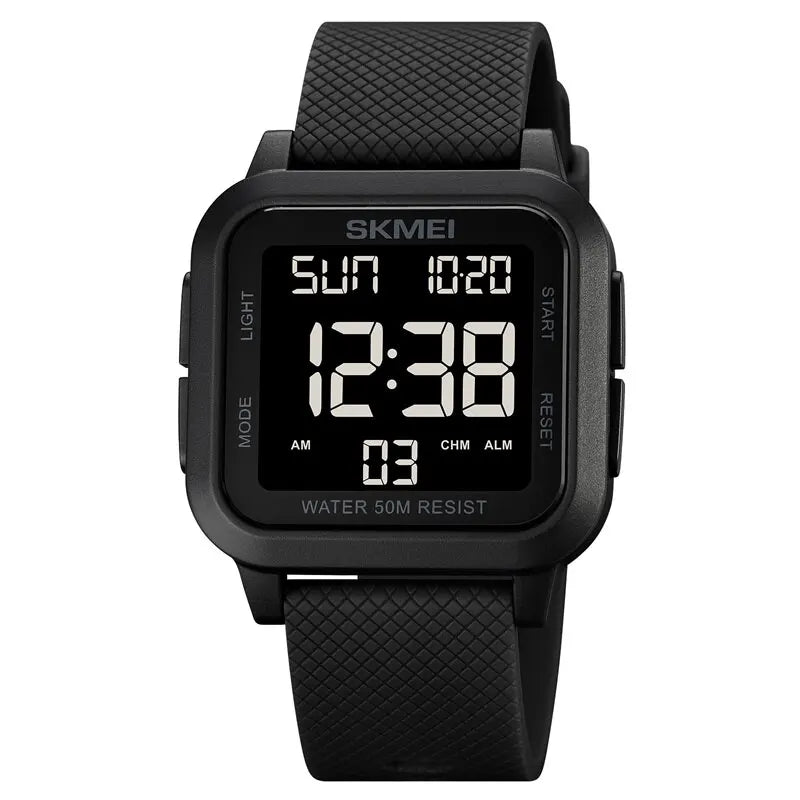 SKMEI Sport Watches Mens Alarm Countdown Clock Male 5Bar Waterproof Military Back Light Shockproof Calender Digital Wristwatch