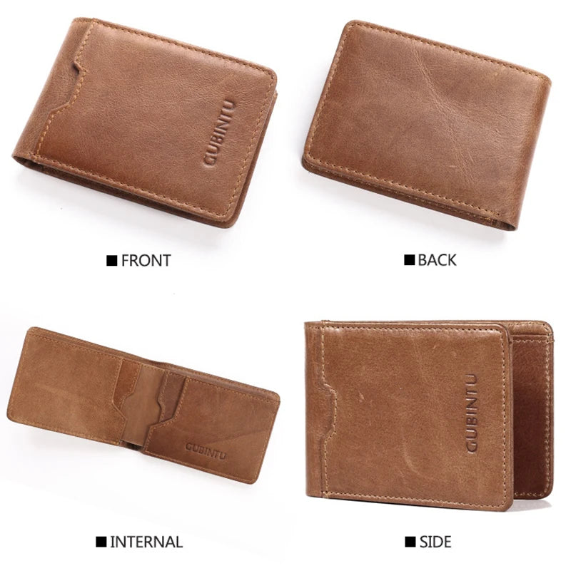 2025 New Gubintu Creative Wallet, Rfid Anti-Magnetic Multi-Functional Men's Us Dollar Wallet, Genuine Leather Wallet