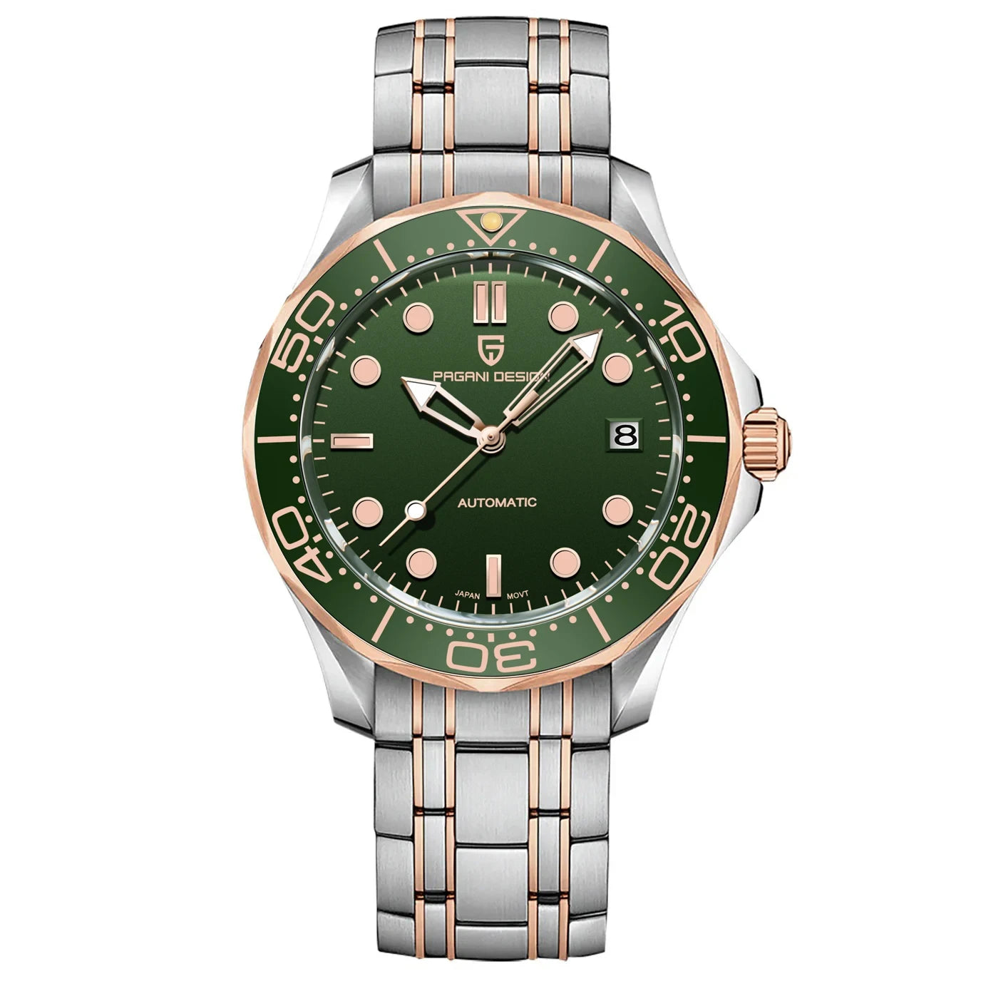 2026 New PAGANI DESIGN Gold Luxury Diving Mens Watches Automatic Watch For Men Mechanical Wristwatches AR Sapphire Ceramic Bezel