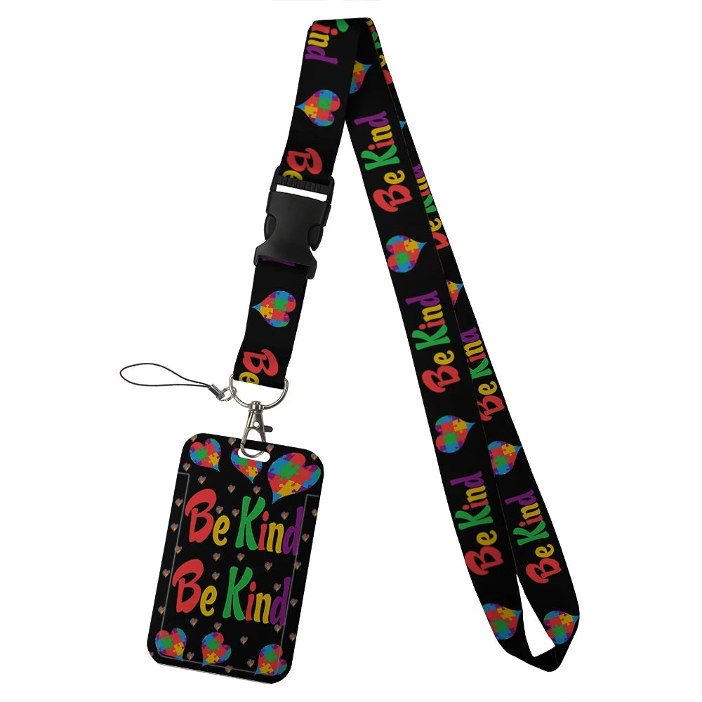 quotation card holder Lovely hanging rope  ID pass hang accessories holder lanyard Student  Bus passr protective Case