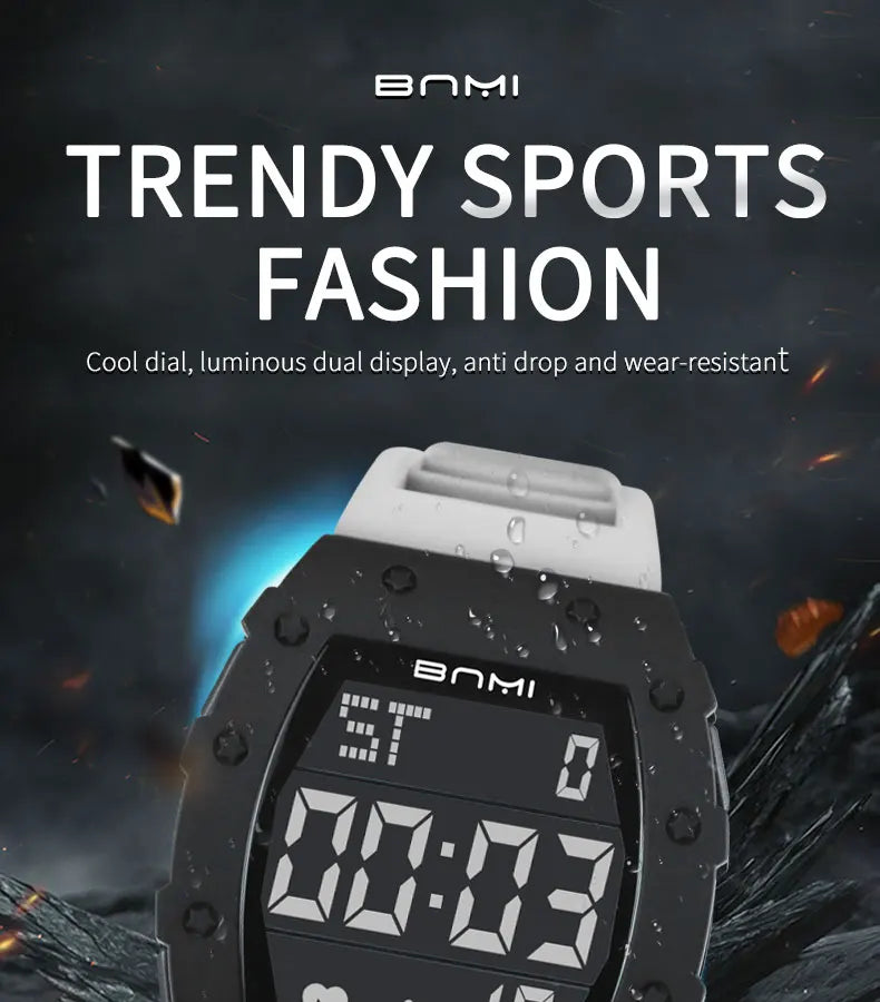2025 Man Digital Watch Outdoor Sports Multifunctional Waterproof Shock Luminous LED Military Electronics Watch High-end Luxury