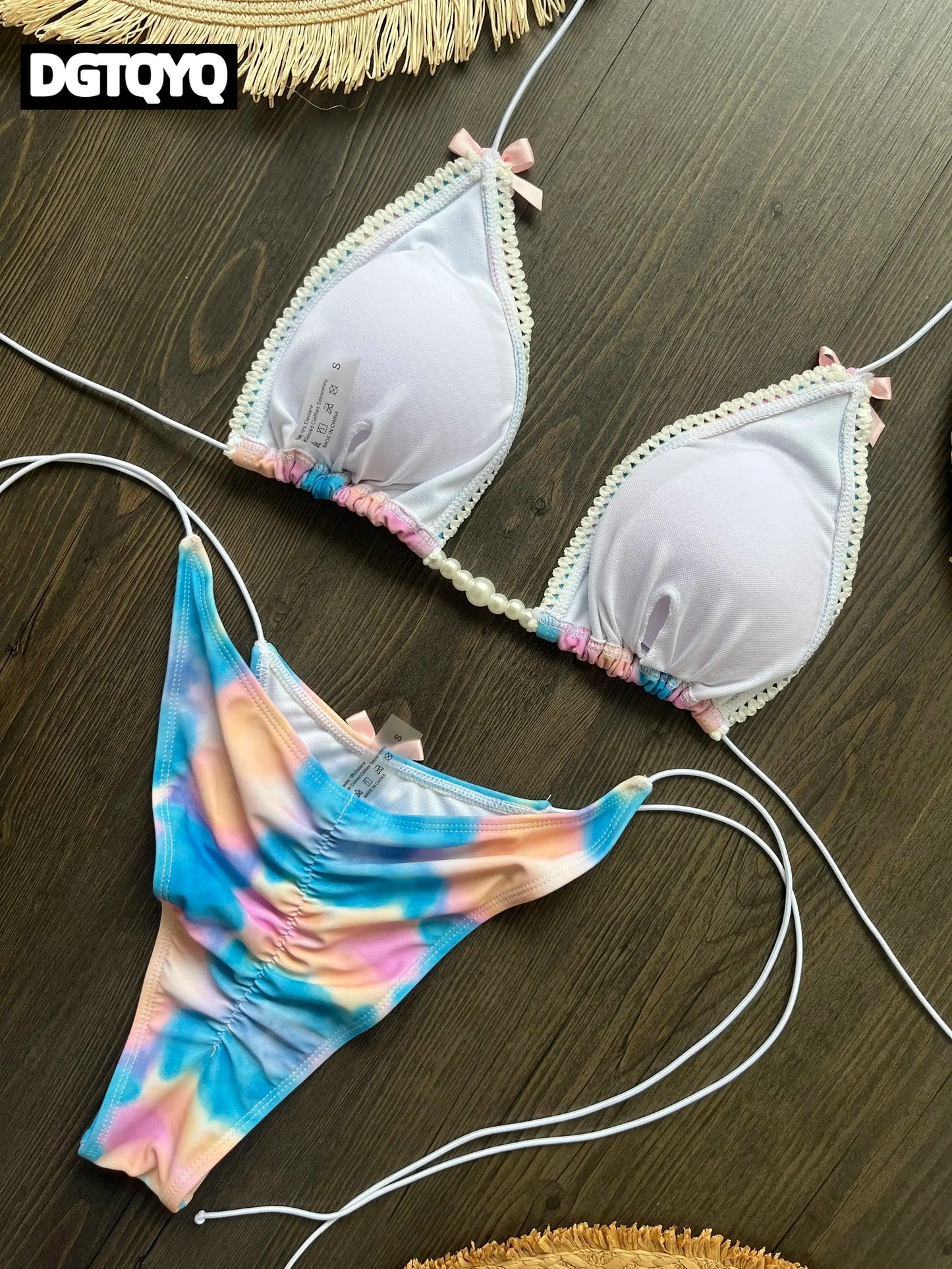 Micro Bikinis 2026 Sexy Women Swimsuit Swimwear Female Thong Bikini Set Biquini Bathing Suit Print Swimming Suits Beachwear