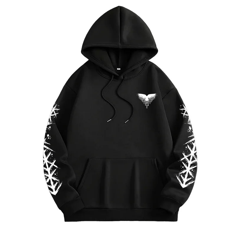 Mens Ancient Norse Raven Wolf Hooded Sweatshirt 2025 Trendy Winter Autumn Casual Sporty Jogger Top Outwear Fashion Man Hoodie