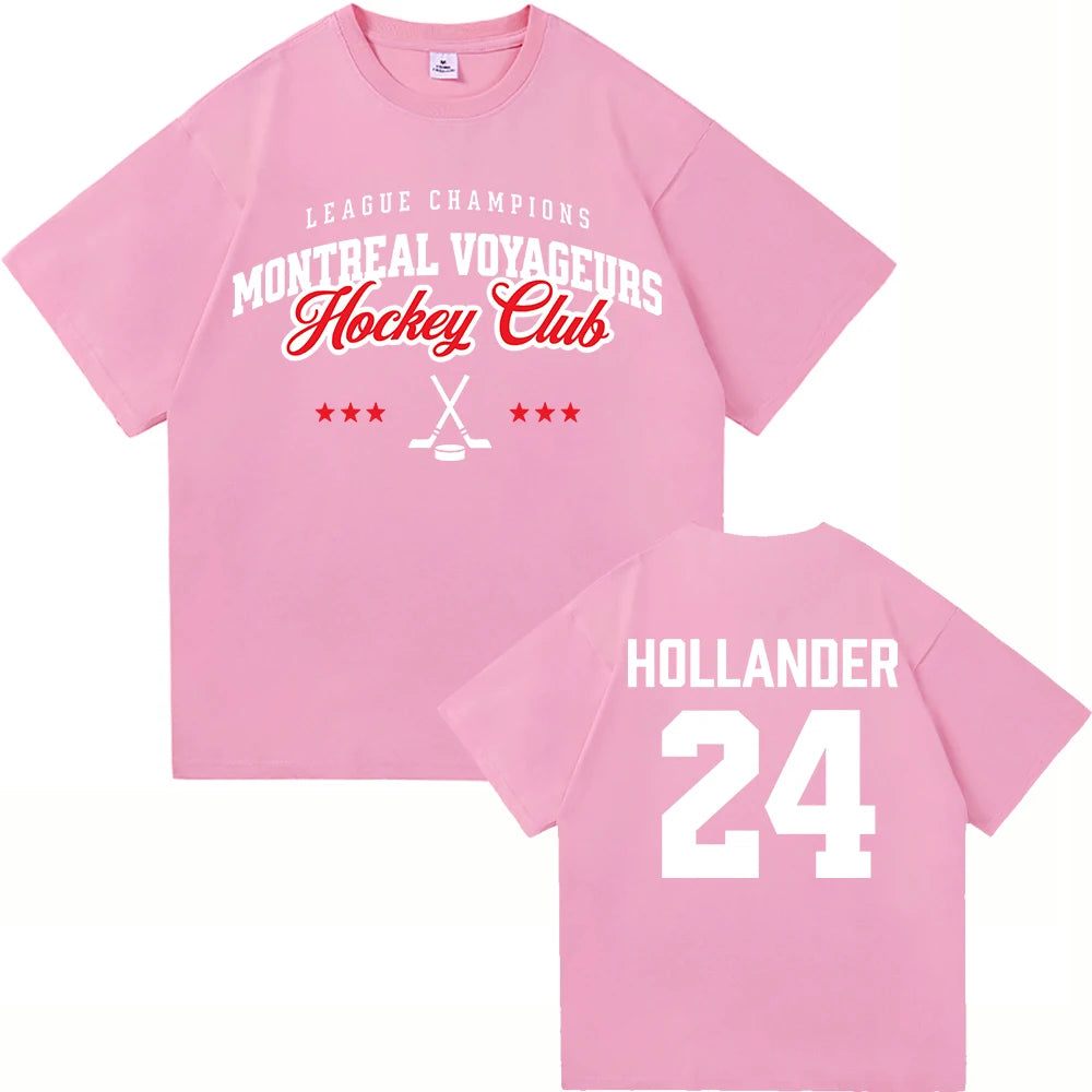 24 Hollander Montreal Voyageurs ClubT Shirt Fashion Men/Women TV Heated Rivalry Ilya Rozanov 81 T-Shirt High Quality Tees Shirts