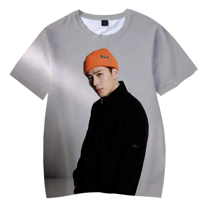 Newest Jackson Wang 3d Print T-shirt Unisex Kids Children's Round Neck Casual Sweatwear Kpop GOT7 Men Women Fashion Oversize Tee