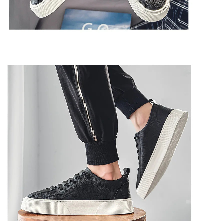 White Sneakers for Men  Fashion Casual Lace Up Round Toe Flat mens Running Sport Shoes Zapatillas Deportivas Hombre 2024