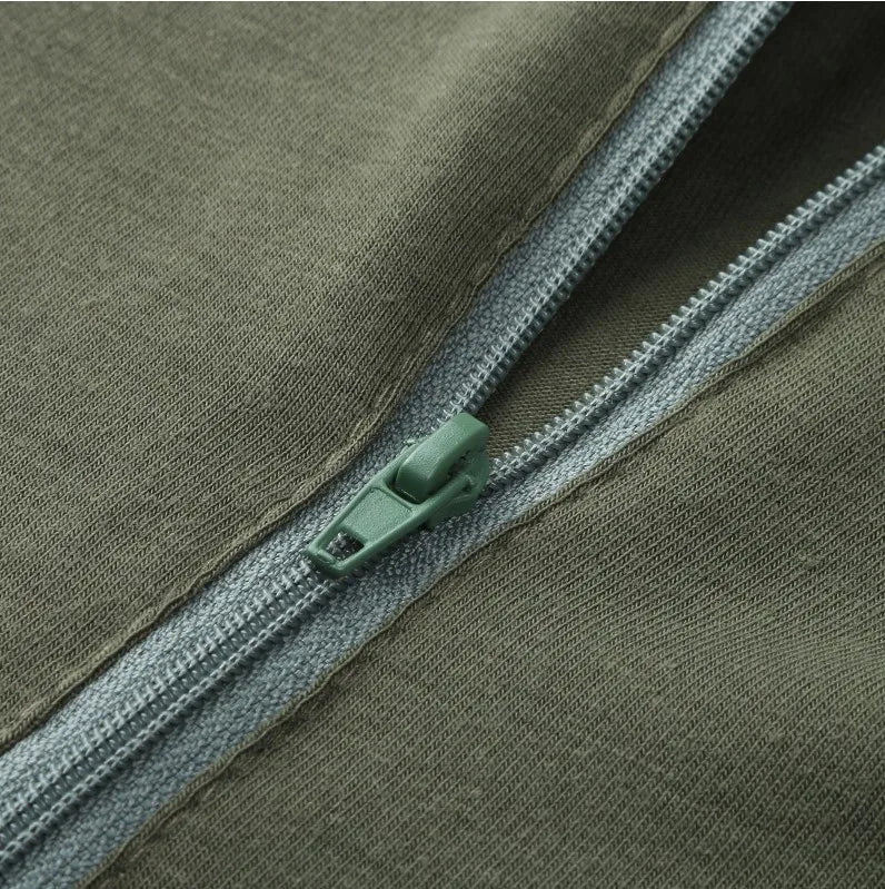Men Short Jumpsuit Tight Sleeveless Bodysuit Zipper Hooded Rompers Short Pants Casual Home Wear Tracksuit Pajamas