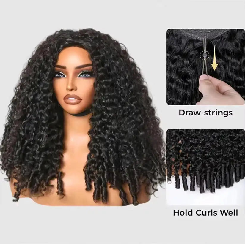 Burmese Curly Human Hair Wig 13x4 HD Transparent Lace Frontal Wigs Pre Plucked 250% Density Burmese Human Hair Wigs 28 Inch