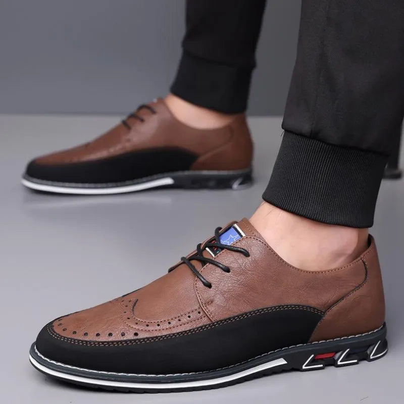 Large Size Men's Lace - Up Casual Shoes Cushioned Sole Ankle Support Fashionable Choice work office shoes big size 50 51 52 53
