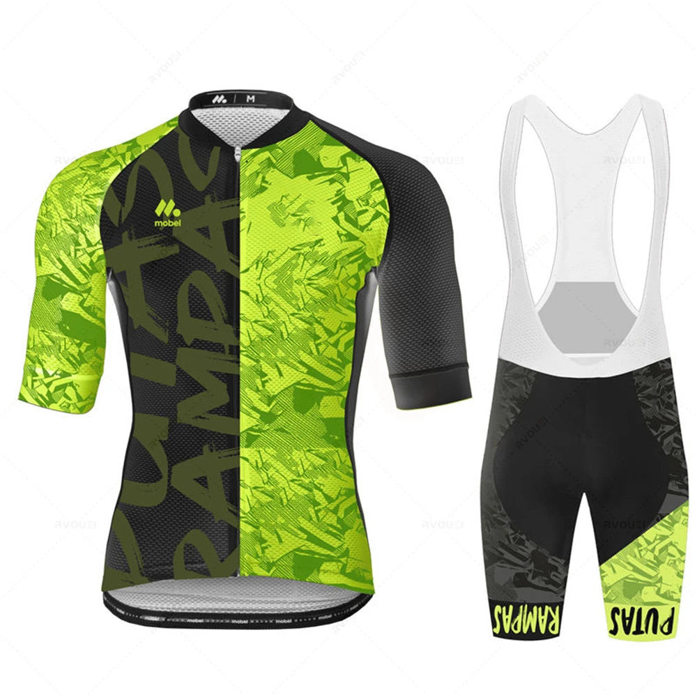 Cycling Jersey Set Team Racing Bike Clothes Summer Mountain Bicycle Clothing Men's Sports Mallot Ciclismo Hombre Fashion Clothes
