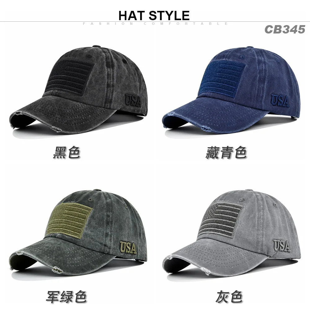 American Flag Unisex Baseball Hat for Men and Women USA Flag Mesh Snapback Flat Visor Cap BAZAARHUBO