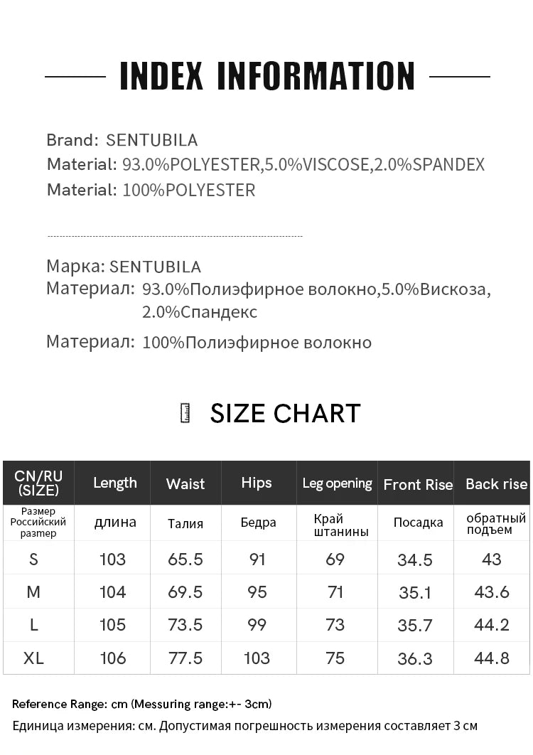 SENTUBILA Women Wide Leg Pants Office Lady Work Wear Trouser 2026 Spring Fashion Elegant Commute Full-length Pants 133K51993