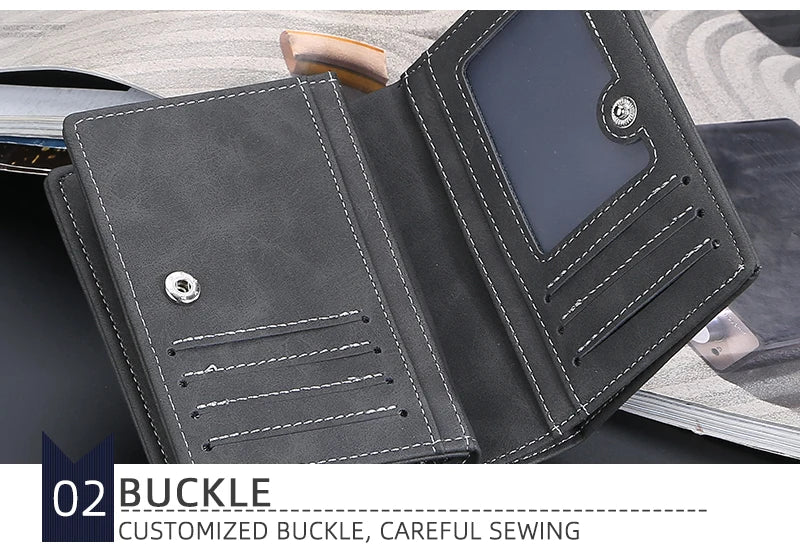 Baellerry New Men Wallets High Quality Brand Card Holder Short Male Purses Zipper Coin Pocket Large Capacity Men's Wallet