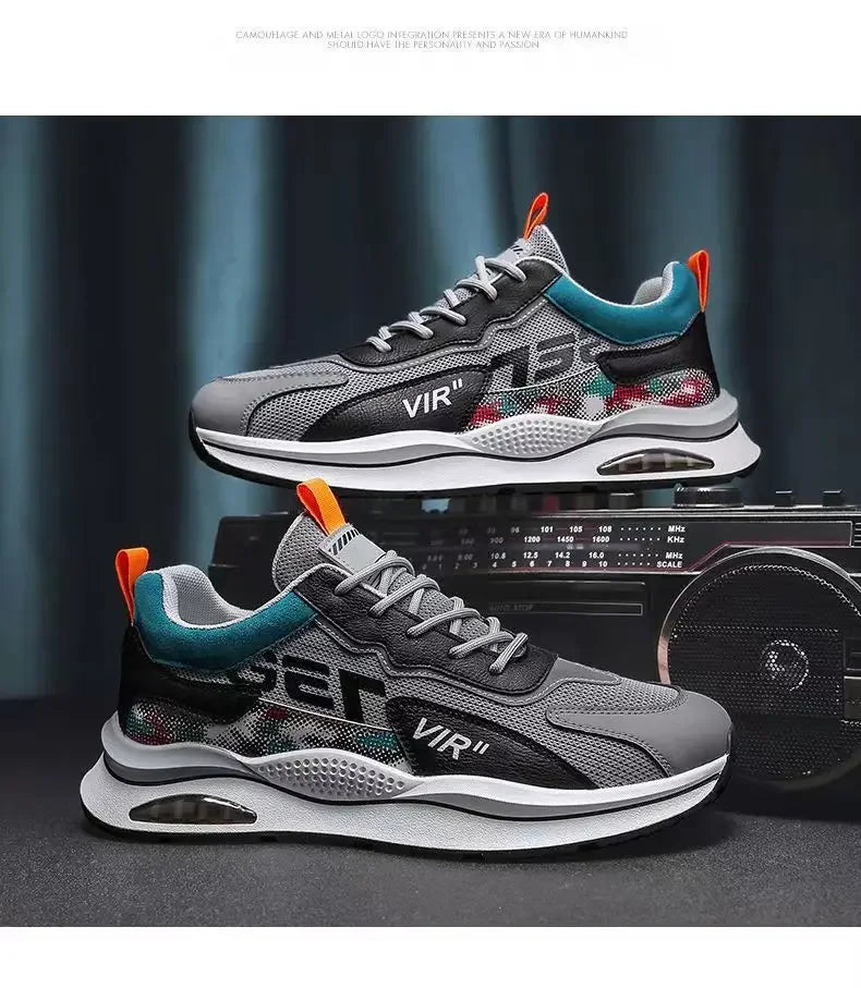 Men's Shoes Fashion 2024 Breathable Mesh Casual Shoes Student Running Lace Up Comfort Sports Shoes Sneakers Zapatillas De Hombre