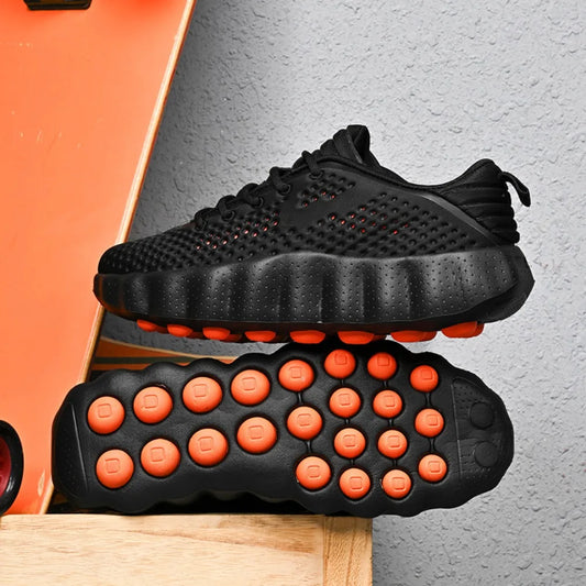 2026 Men's summer lightweight sports shoes, fashionable solid color versatile casual lace up  men's shoes