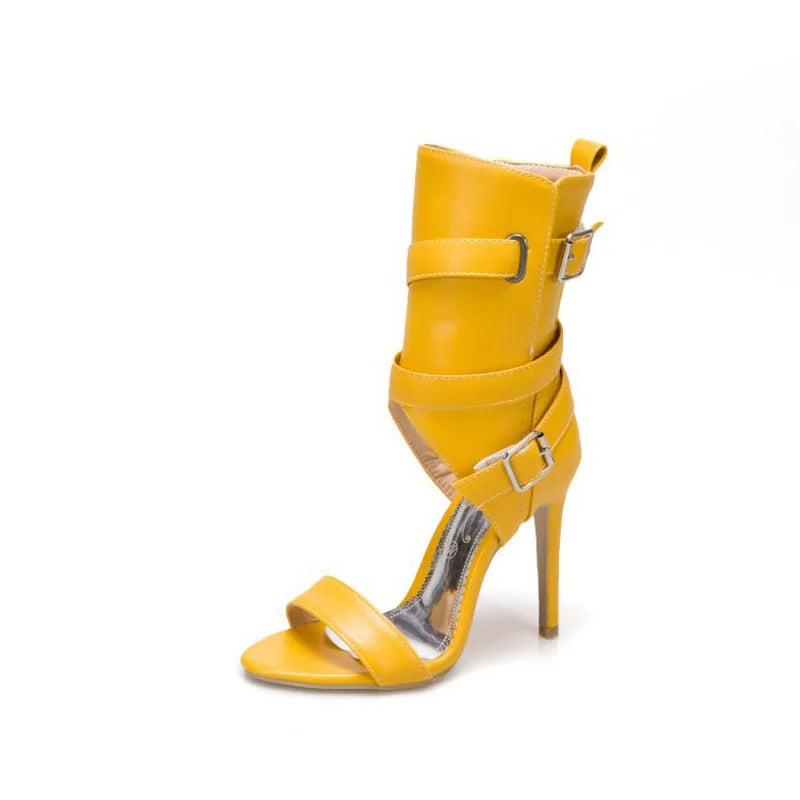 High Heels Sandals for Women Summer New 2025 High Top Women's Shoes Roman Ankle Boots Female Pumps Sandalias Mujer WSH5315