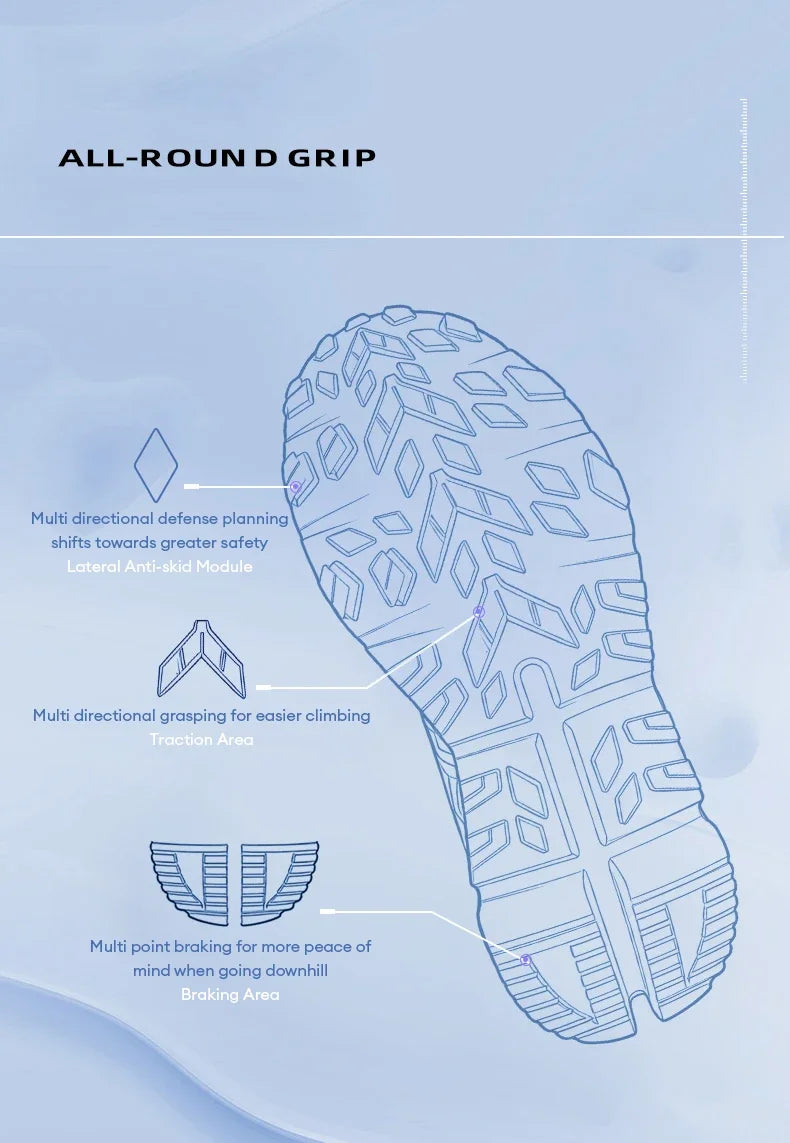 Running Shoes for Men Women Hollow Perforated Cushion Shock Absorbing Outdoor Hiking Sneakers Casual Chunky Walking Trainers