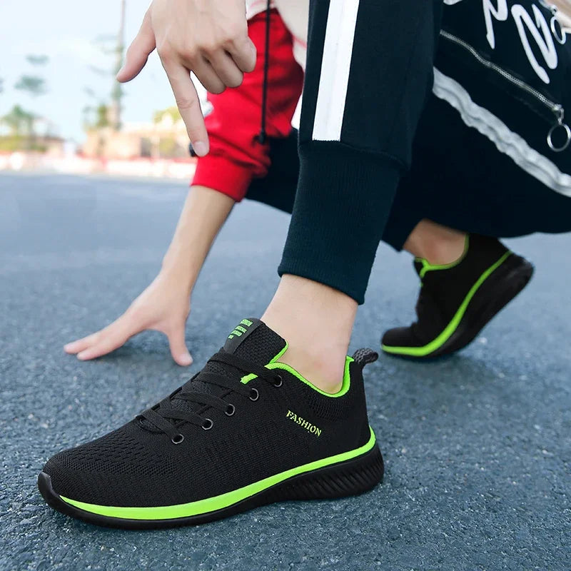 Men's and Women's Walking Knitted Shoes, Fashionable, Breathable, Sports, Fitness, Lightweight Sports Shoes, Casual Shoes, 2025