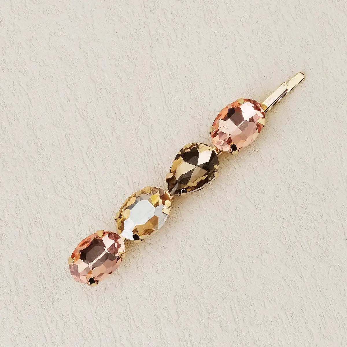 Upscale Luxurious Crystal Zircon Hair Clip Temperament Elegant Wild Hair Pins Leisure Prom Street Beat Personality Retro Hair BAZAARHUBO