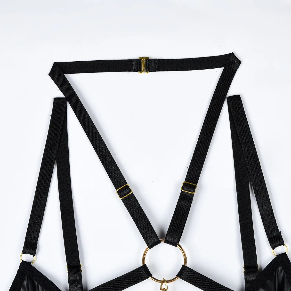 Women Sexy Lingerie Three Piece Set Chain Neck Waist Seal Heavy Craft Sexy Lingerie Outfit Intimates Erotic Costume Ropa Mujer