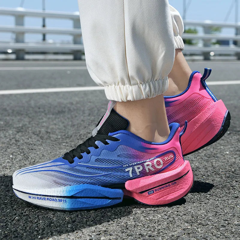 New Men's Running Shoes Non-slip Cushioning Racing Carbon Plate Sneakers Light Tennis Cross Training Shoes Trail Running Shoes