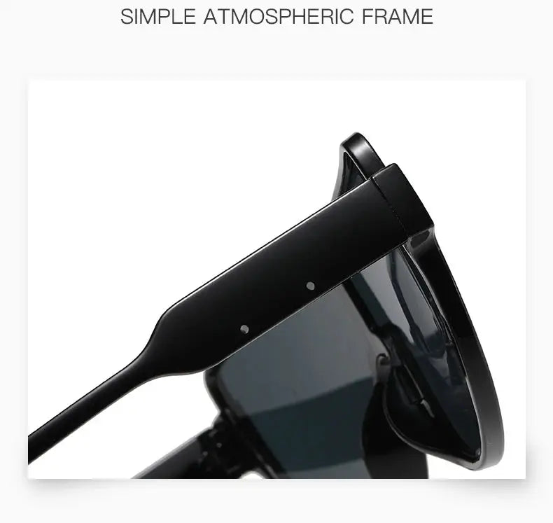 Fashion New Retro Oversized Sunglasses Women Integrated Frame Eyeglasses Punk Style Street Photography Glasses BAZAARHUBO