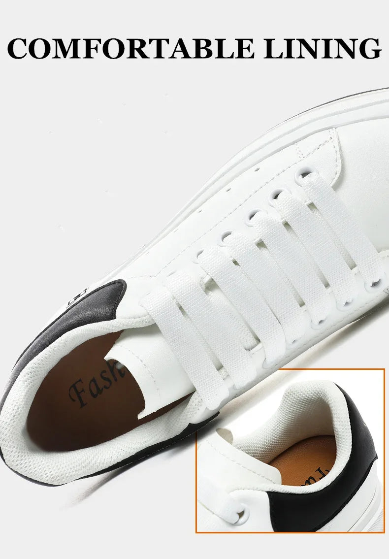 Casual Lift Sneakers Men Elevator Shoes Height Increase Insole 6cm White Black Taller Shoes Men Fashion Sports Plus Size 37-46