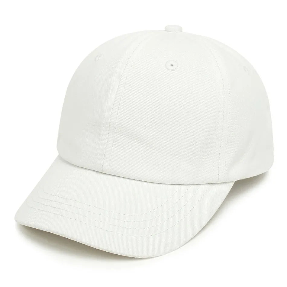 Kids Baseball Cap Low Profile Sun Hat for Boys and Girls Soft Cotton Pink Black White Gray for Baby Children
