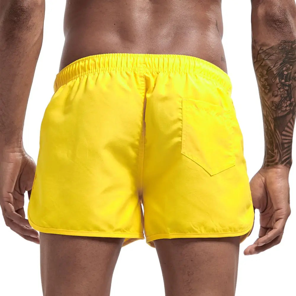 Summer Men's Swimwear Shorts Beachwear Sexy Swim Trunks Men Swimsuit Low Waist Breathable Beach Surfing