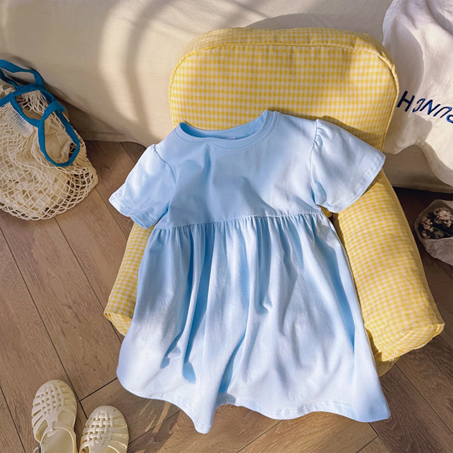Kids Girls Summer Fashion Casual Sweet A-line Dress Playwear Sundress for Birthday Party Daily School Beach Vacation Photography