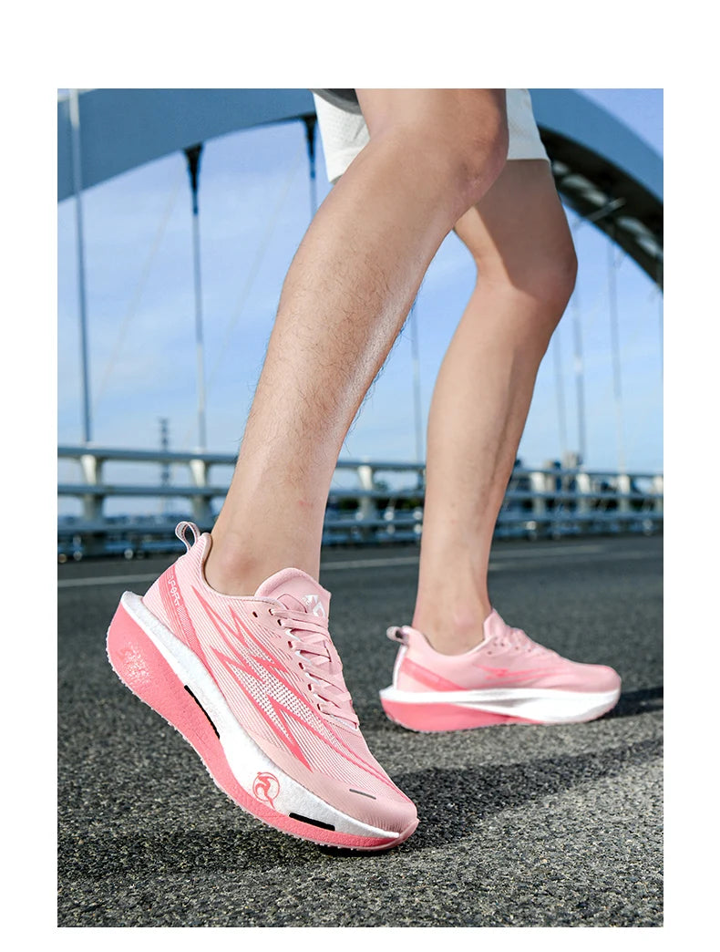Running Shoes Carbon Board Speciality Marathon Men Sports Breathable Lightweight Women's Comfortable Athletic Nonskid Sneakers