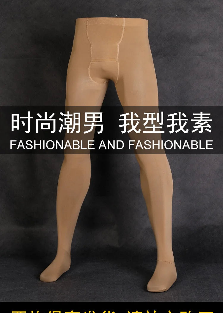 200D Autumn Winter Seamless Men Pantyhose Tights Male High Waist Elastic Stockings Sexy Leggings