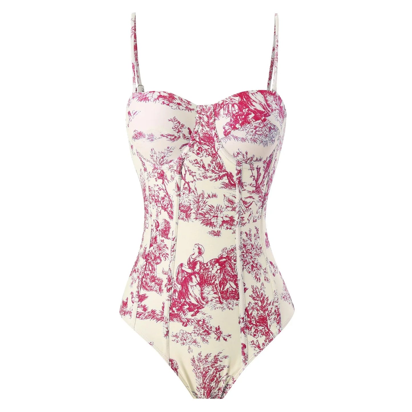 Women Swimwear Swimsuit Two-piece set Summer Print Bodysuit Bikini Set Beach Style Wear Maxi Dress Skirt One-piece swimsuit