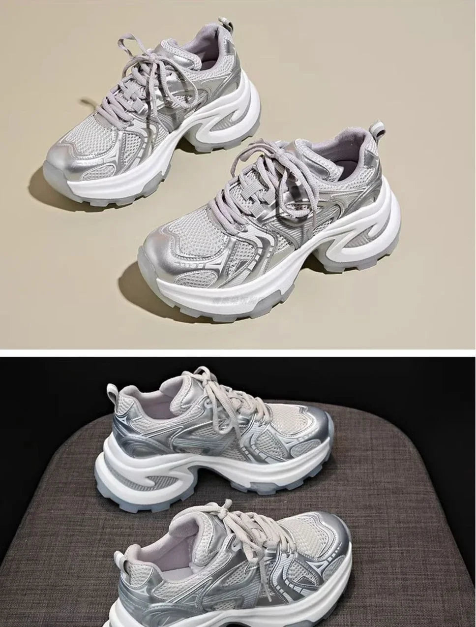 Athletic Woman Footwear 2025 New Sneakers Sports Designer Luxury Vulcanized Shoe Trends On Sale Mesh Breathable Shoes for Women