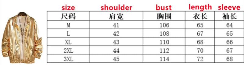 Men's Sets Shiny Metallic Suits Adult Disco 2 Piece Outfit Jacket Pants Halloween Dress Up Nightclub Stage Party Jackets Costume