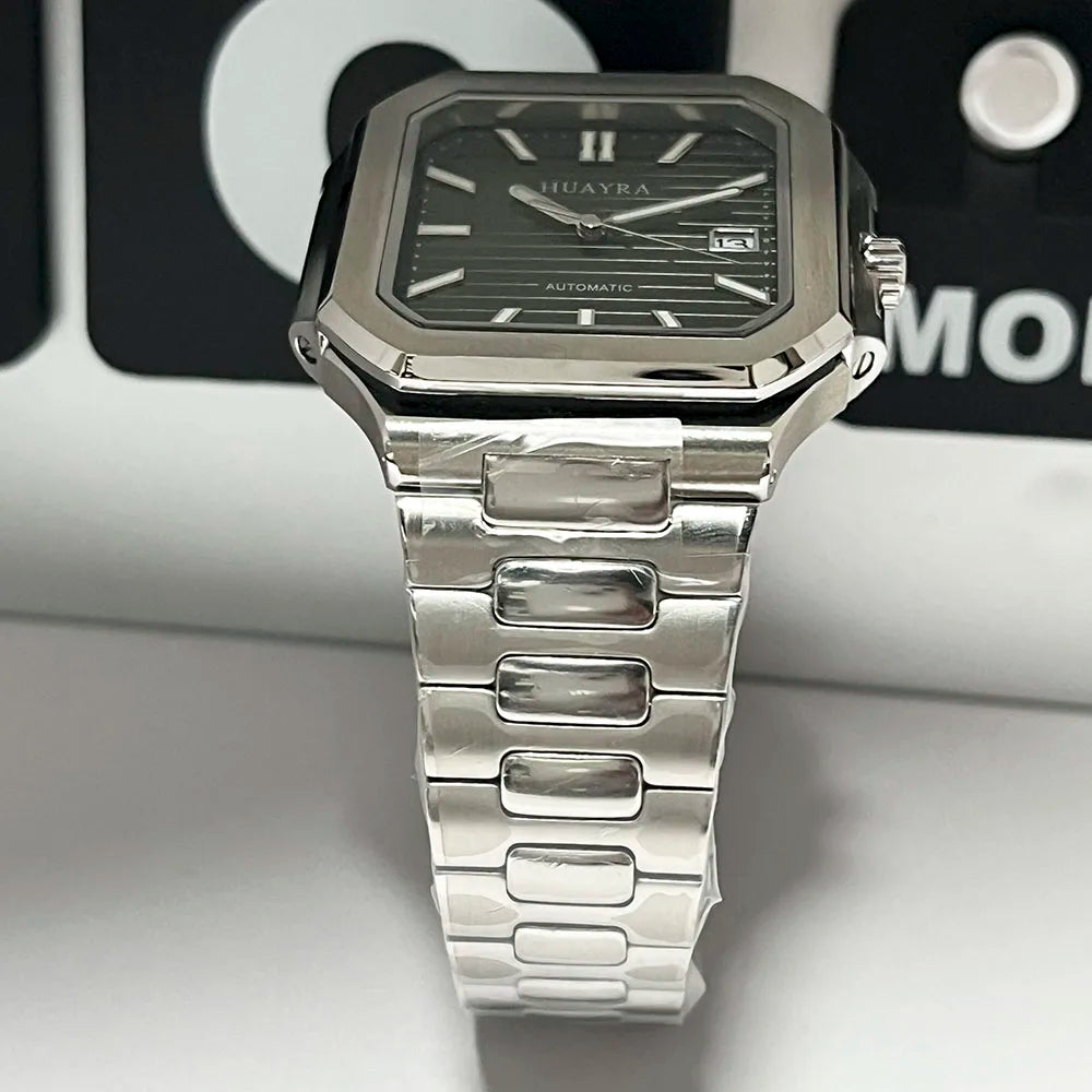New 2025 38mm Classic Men's Mechanical Fashion Watch Luminous Sapphire Crystal NH35 Movement Waterproof
