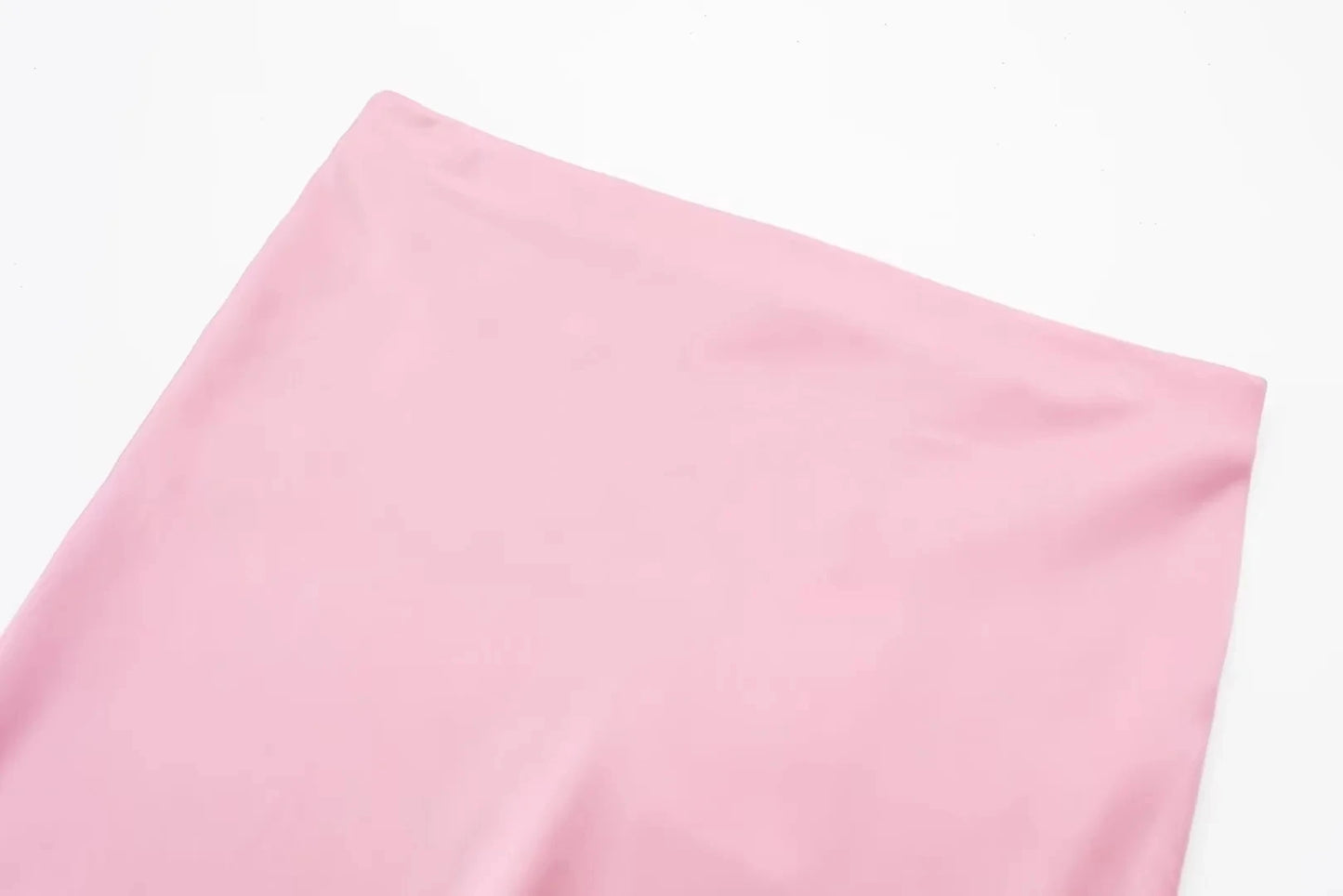 HH Women Fashion Vintage Solid Skirt Satin Slim Elastic Waist Midi Skirts Office Lady Wear Elegant Woman Chic Mermaid Skirt