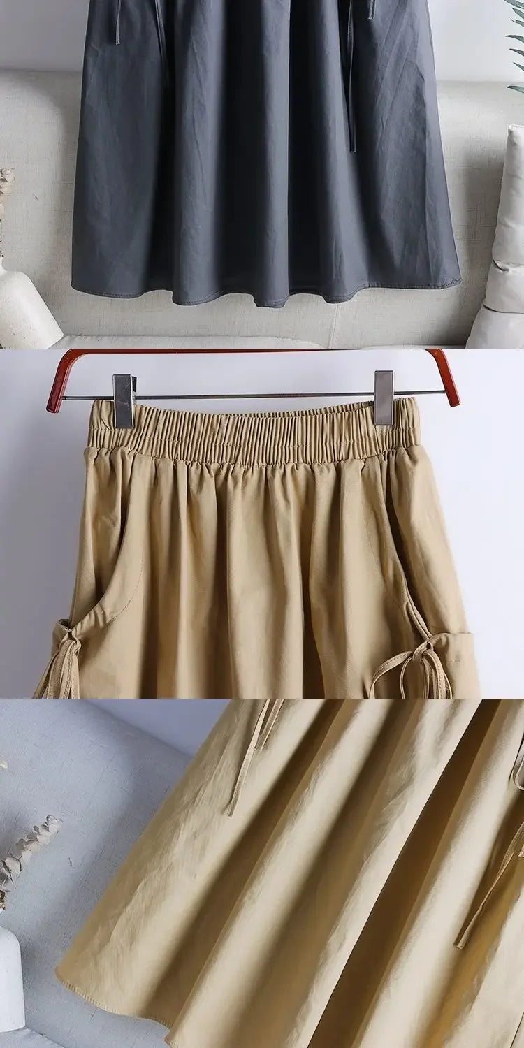 Female Skirts Korean Style A Line Women's Skirt Stylish Harajuku Premium Fashion Chic and Elegant Streetwear Modest Aesthetic V