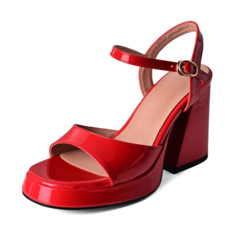 2023 Summer New Shoes Woman Brand Women's Platform Shoes Fashion Comfortable Thick Sole Sandals Square High Heels